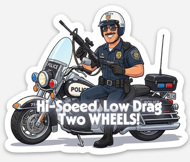 Hi-Speed Low-Drag 4 pack Stickers!!