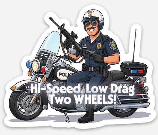 Hi-Speed Low-Drag 4 pack Stickers!!