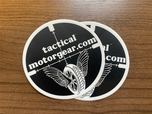 Tactical Motor Gear 3 inch sticker round - 2 pack